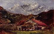 Gustave Courbet Die Berghutte France oil painting artist